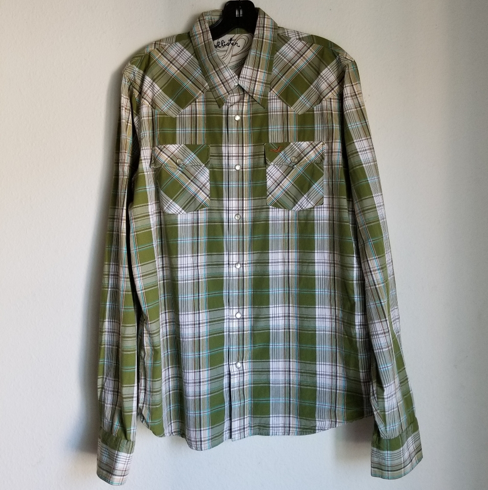Vintage Hollister Plaid button down shirt